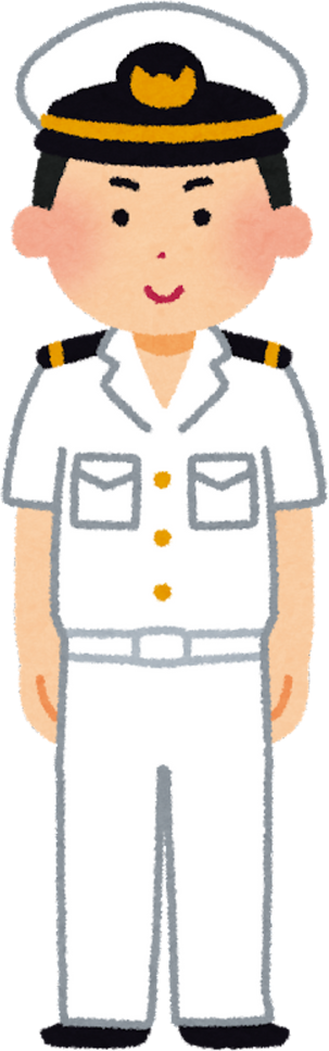 Illustration of a Maritime Self-Defense Force Officer